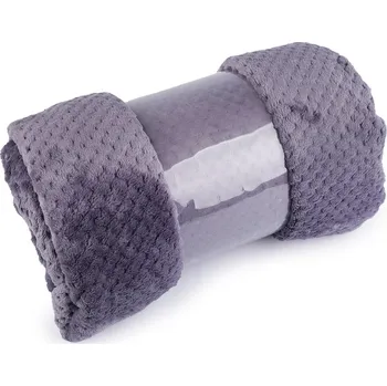 deka Deka mikroflanel strukturovaný 150x200 cm - 4 fialová střední