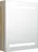 LED koupelnová skřínka se zrcadlem 50 x 14 x 60 cm, dub/bílá