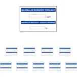 Walteco Maximální nosnost podlahy 297x210mm, formát A4, plastová tabulka Množství: 10 ks