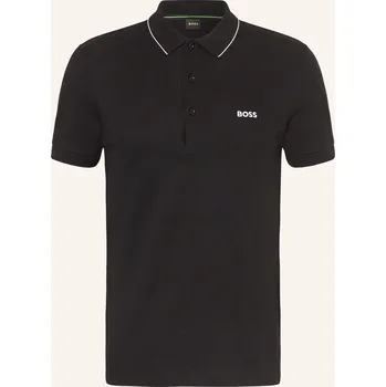 Pánská košile Boss Pánská Polokošile Z Piké Paule Slim Fit, černá, L