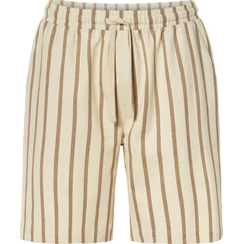 Pánské kraťasy LIVERGY® Pánské bermudy (krémová/hnědá, S(44/46))