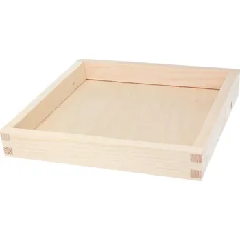 Dřevotéka - Dřevěný podnos bez úchytů 20x20 cm Dřevotéka Dřevěný podnos bez úchytů 20x20 cm