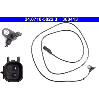 Přislušenství brzdového systému Snímač, počet otáček kol ATE 24.0710-5022.3