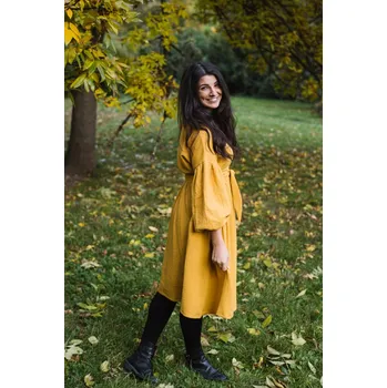 Dámské šaty Mušelínové šaty Coco žluté Velikost: XS