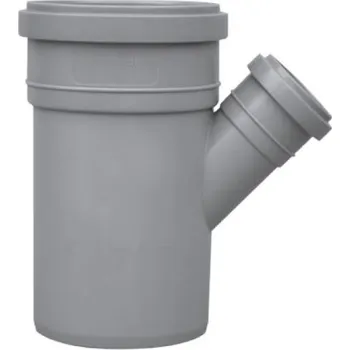 Kanalizační potrubí Ostatní HT odbočka DN160/125, 45°, jednoduchá, odpadní, PP, šedá