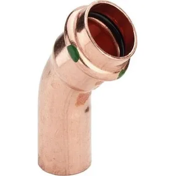 Stavebniny Viega PROFIPRESS 2426.1 oblouk 45°, 54mm, lisovací, voda, měď