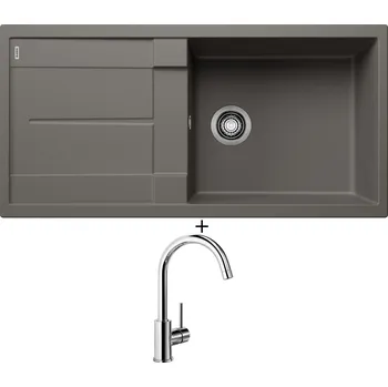 Granitový dřez Granitový dřez SET Blanco METRA XL 6 S šedá vulkán 527307 + Blanco MIDA chrom 517742