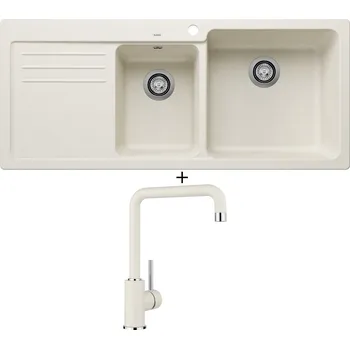 Granitový dřez Granitový dřez SET Blanco NAYA 8 S bílá soft 527132 + Blanco MILI bílá soft 527461