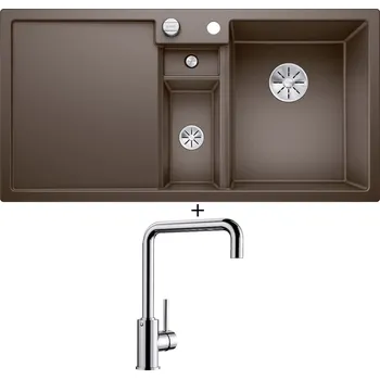 Granitový dřez Granitový dřez SET Blanco COLLECTIS 6 S kávová 523353 + Blanco MILI chrom 519413