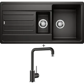 Granitový dřez SET Blanco LEGRA 6 S černá 526086 + Blanco MILI černá 526159