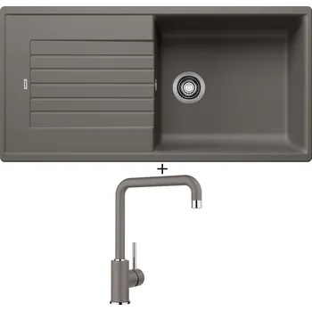 Granitový dřez Granitový dřez SET Blanco ZIA XL 6 S šedá vulkán 527400 + Blanco MILI šedá vulkán 527460