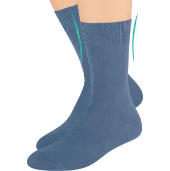 Dámské ponožky Dámské zdravotní ponožky s lemem 055 STEVEN Barva/Velikost: jeans / 38/40
