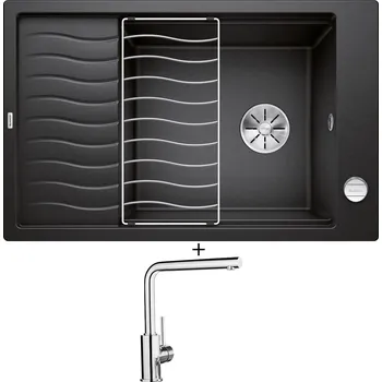 Granitový dřez Granitový dřez SET Blanco ELON XL 6 S antracit + excentrické ovládání + Blanco MILA chrom 519414