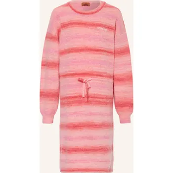 Dámské šaty Missoni Dívčí Úpletové Šaty S Alpakou, růžová, 164