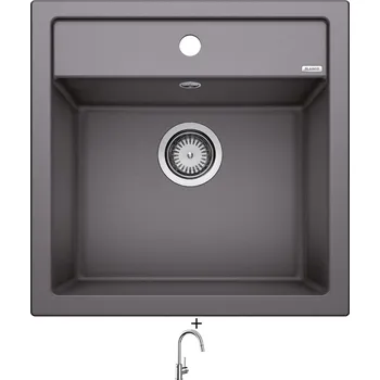 Granitový dřez SET Blanco DALAGO 5 šedá skála + Blanco MIDA-S chrom 521454