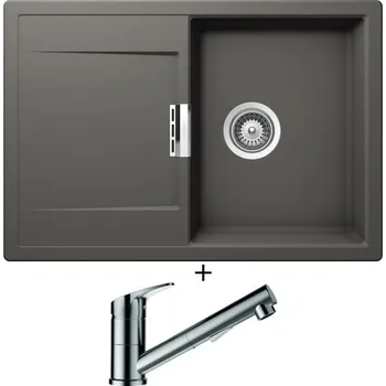 Granitový dřez Granitový dřez SET Schock MONO D-100S Silverstone + Schock EVINAS 577120 nerez