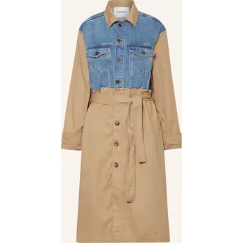 Ba&Sh Dámský Trenčkot Tomy Ze Směsi Materiálů, modrá /...