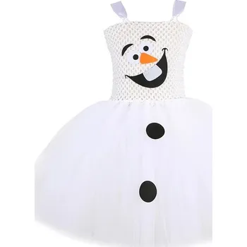 Karnevalový kostým Dětský kostým Olafa s tylovou sukní - Pouze šaty,9 let