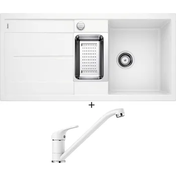 Granitový dřez Granitový dřez SET Blanco METRA 6 S bílá s excentrem 513046 + Blanco DARAS bílá 517724