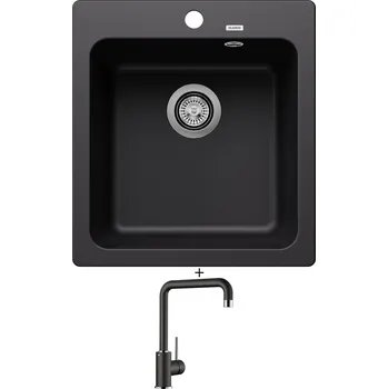Granitový dřez Granitový dřez SET Blanco NAYA 45 černá 526572 + Blanco MILI černá 526159