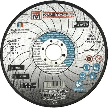 Brusný kotouč MABTOOLS Řezný kotouč ocel/nerez 150 Power Cut 1