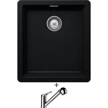 Granitový dřez Granitový dřez SET Schock GREENWICH N-100S Puro + Schock COSMO 525122 chrom