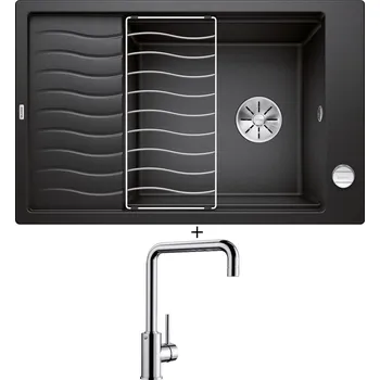 Granitový dřez Granitový dřez SET Blanco ELON XL 6 S antracit + excentrické ovládání + Blanco MILI chrom 519413