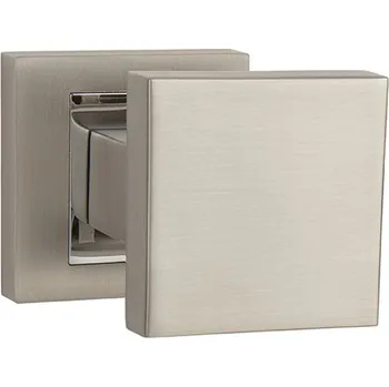 Dveřní kování MP - MADLO - HR bez spodní rozety, madlo pevné pravé ks NP/OC - Nikl perla / chrom lesklý