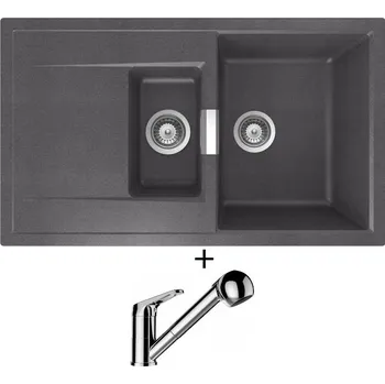 Granitový dřez Granitový dřez SET Schock MONO D-150 Stone + Schock COSMO 525122 chrom