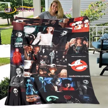 deka Teplá flanelová deka s hororovými postavami - 8,150x180cm