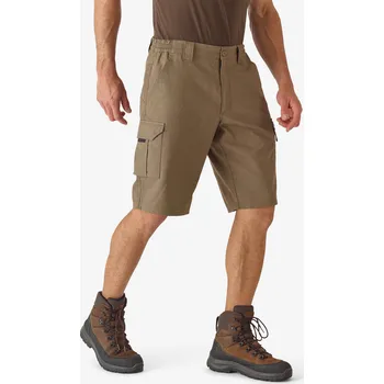 Pánské kraťasy SOLOGNAC Bermudy Cargo 500 M KAŠTANOVÁ