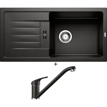 Kuchyňský dřez Granitový dřez SET BLANCO FAVUM XL 6 S černá 526082 + Blanco DARAS černá 526152