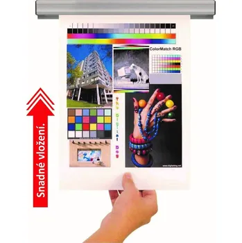 Kancelářský nábytek Jalema GRIP - prezentační lišta, 600 mm, hliník