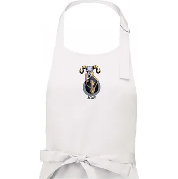 Kuchyňská zástěra Znamení komiks beran - Dámská zástěra na vaření - Univerzální velikost ( Bílá )
