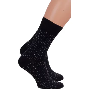 Pánské ponožky Pánské klasické ponožky 056/200 Steven Barva/Velikost: černá / 42/44