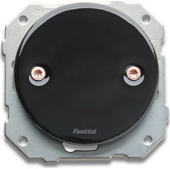 vypínač FONTINI by Font Barcelona Porcelánová záslepka LOW Barva: černá, Šrouby: měď 34 656 03 2