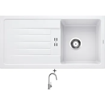 Granitový dřez Granitový dřez SET BLANCO FAVUM 45 S bílá 524229 + Blanco MIDA-S chrom 521454