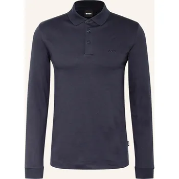 Pánská košile Boss Pánská Žerzejová Polokošile Pado, tmavě modrá, M