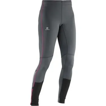 Běžecké oblečení SALOMON Agile Long Tight W Galet Grey L