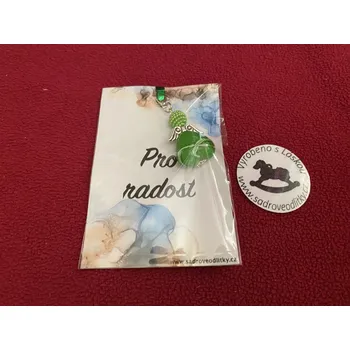 HandMade by VeJa Dárková karta - Pro radost s přívěškem