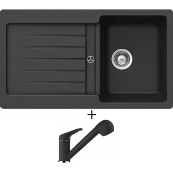 Granitový dřez Granitový dřez SET Schock TYPOS D-100 Onyx + Schock COSMO 525122 Onyx