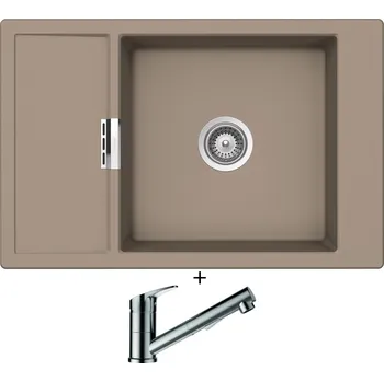 Granitový dřez Granitový dřez SET Schock MONO D-100XS Twilight + Schock EVINAS 577120 nerez
