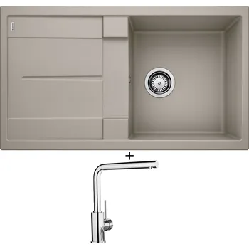 Granitový dřez Granitový dřez SET Blanco METRA 5 S tartufo 517349 + Blanco MILA chrom 519414