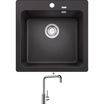 Granitový dřez Granitový dřez SET Blanco NAYA 5 antracit 526579 + Blanco MILI chrom 519413