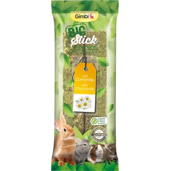 Pamlsek pro psa GIMBI Big stick s heřmánkem 2x70g