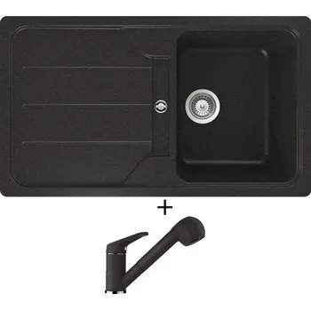 Granitový dřez Granitový dřez SET Schock FORMHAUS D-100 Onyx + Schock COSMO 525122 Onyx