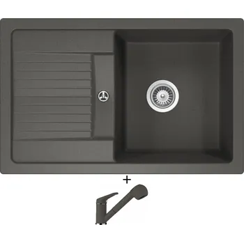 Granitový dřez Granitový dřez SET Schock LIMA D-100S Asphalt + Schock COSMO 525122 Asphalt