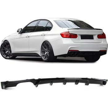 Tuning Zadní difuzor performance lesklá dvojitá koncovka levá pro 3 series BMW F30 F31