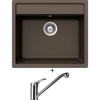 Granitový dřez Granitový dřez SET Schock MONO N-100 Bronze + Schock COSMO 525001 chrom