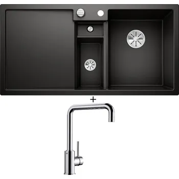 Granitový dřez Granitový dřez SET Blanco COLLECTIS 6 S černá 525866 + Blanco MILI chrom 519413